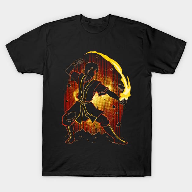 Shadow of the Firebending T-Shirt by Donnie